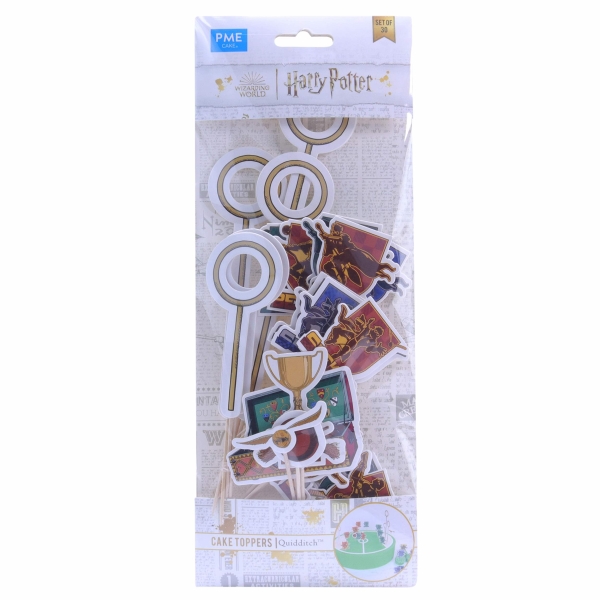 Cake Topper - Quidditch Set